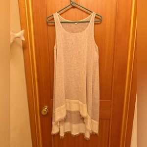 Easel High Low Dress With Boho Detail